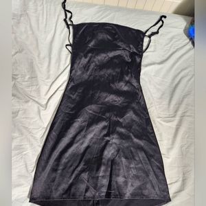 Silky Mini Backless Dress